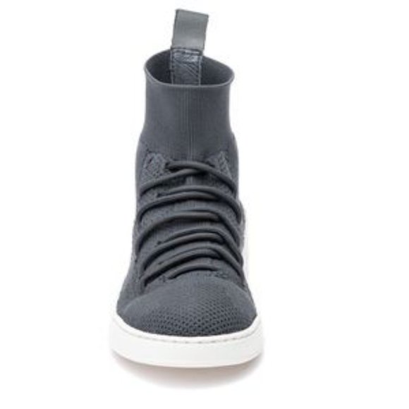 NIB WOMENS J/SLIDES GREY KNIT JILLY HI-TOP SNEAKERS 7.5 - Picture 2 of 9